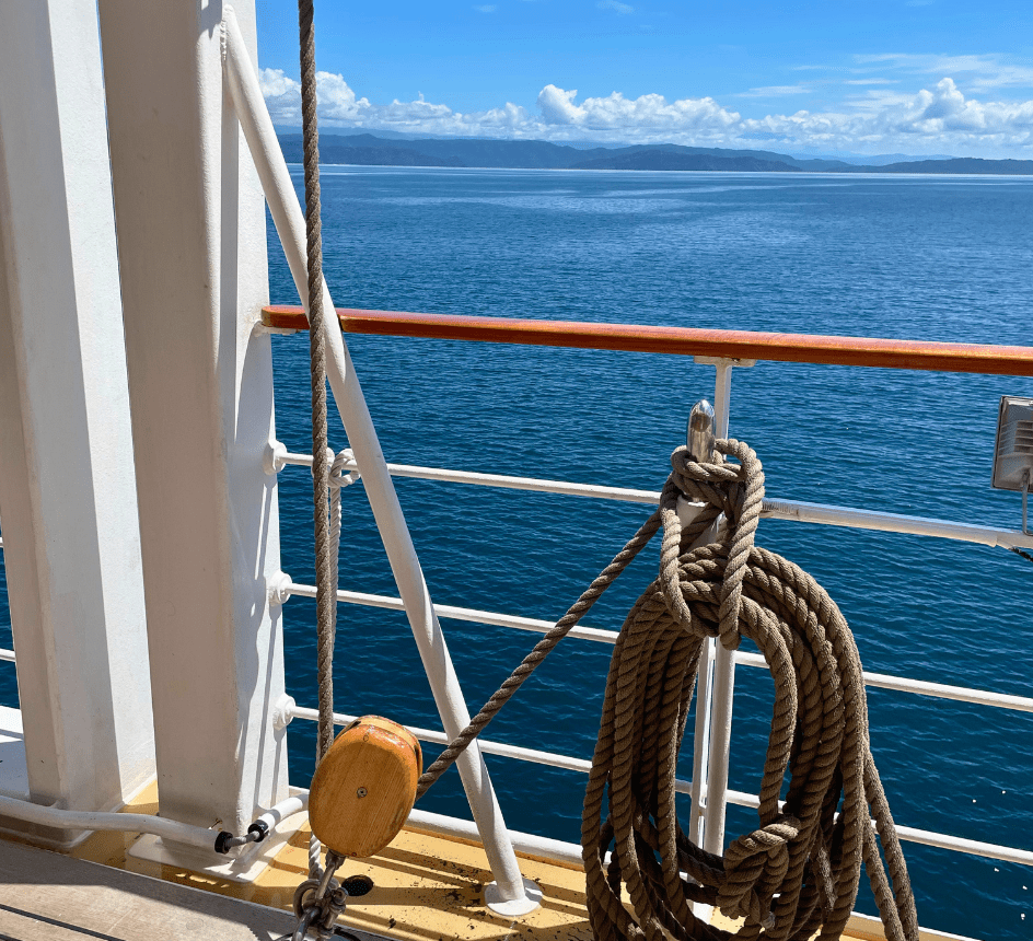  ROBLINE® SPUNFLEX Tauwerk an Bord der SEA CLOUD SPIRIT