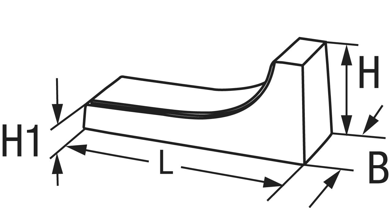 3260*07 Rettungsinselhalterung Kunststoff Plastic life raft brackets