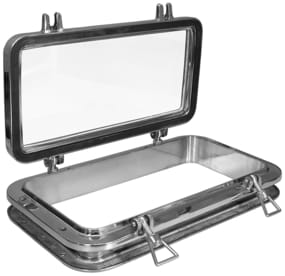 Brass rectangular bull's eye polished or chromed Brass rectangular bull's eye polished or chromed