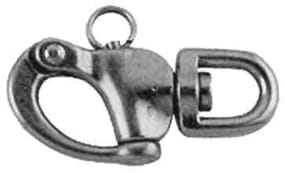 Fallenschäkel Edelstahl mit Wirbelauge Fallenschäkel Edelstahl mit Wirbelauge