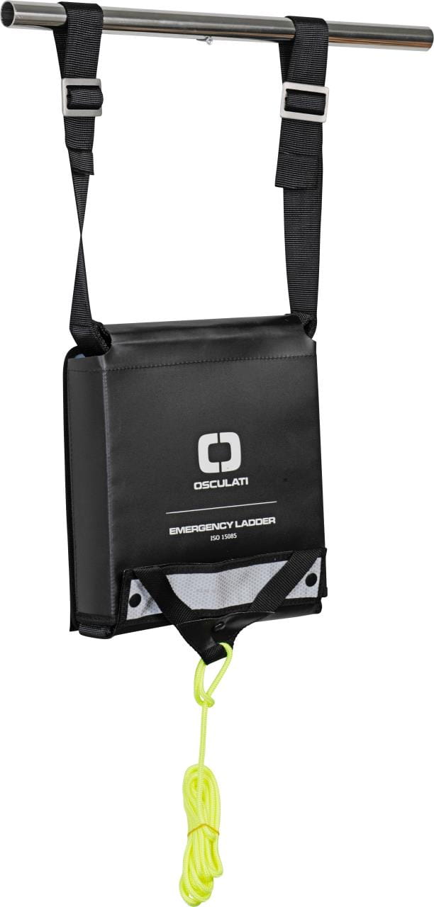MOB rescue ladder 11 steps L=3.30m PVC bag black | TOPLICHT