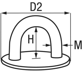 1867*03 Decksaugen Edelstahl rund