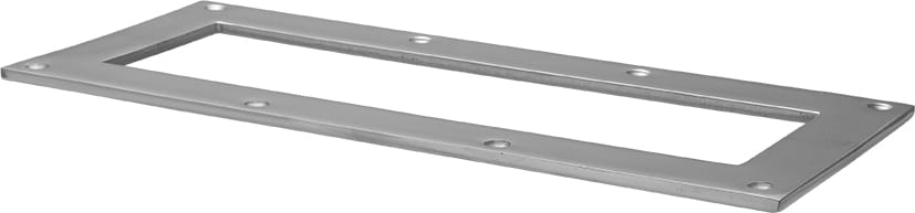 1823-733 Rahmen für Decksprisma DAVY 2411 Edelstahl Decksprisma rechteckig 225 mm und Falzrahmen DAVEY