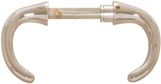 4062-161 Säbeldrücker für zierliche Yachtschlösser, Messing verchromt für Kastenschloss