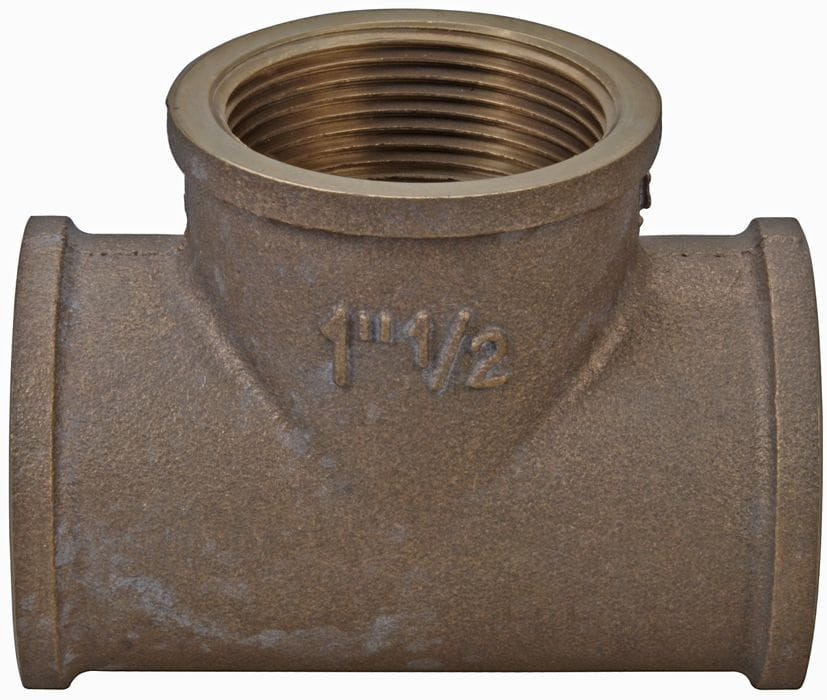 1911*02 Rotguss T-Stück mit Innen-Gewinde