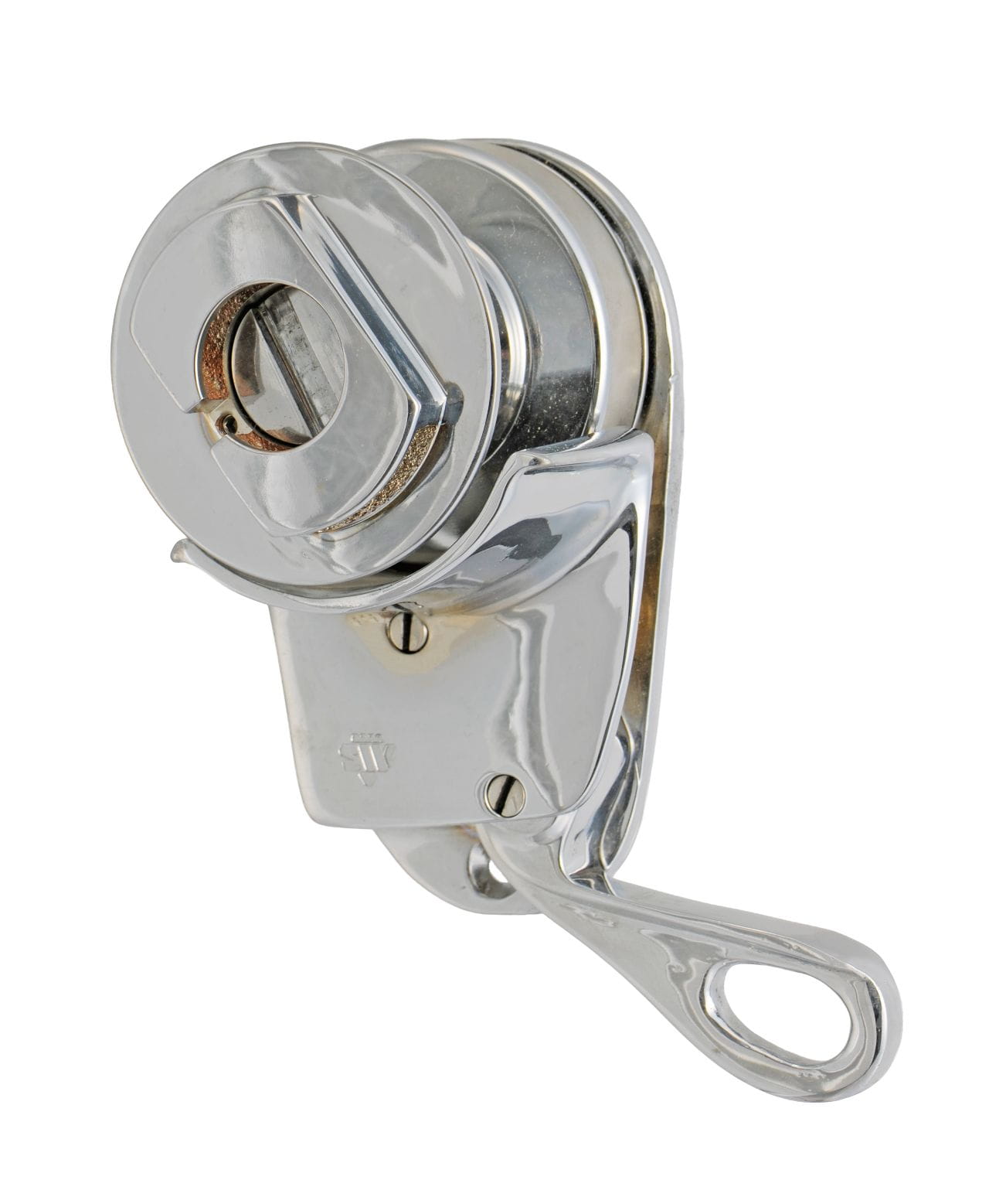 1880-745  Bronze-Fallwinde WILMEX Nr.1 linksdrehend Bronze verchromt