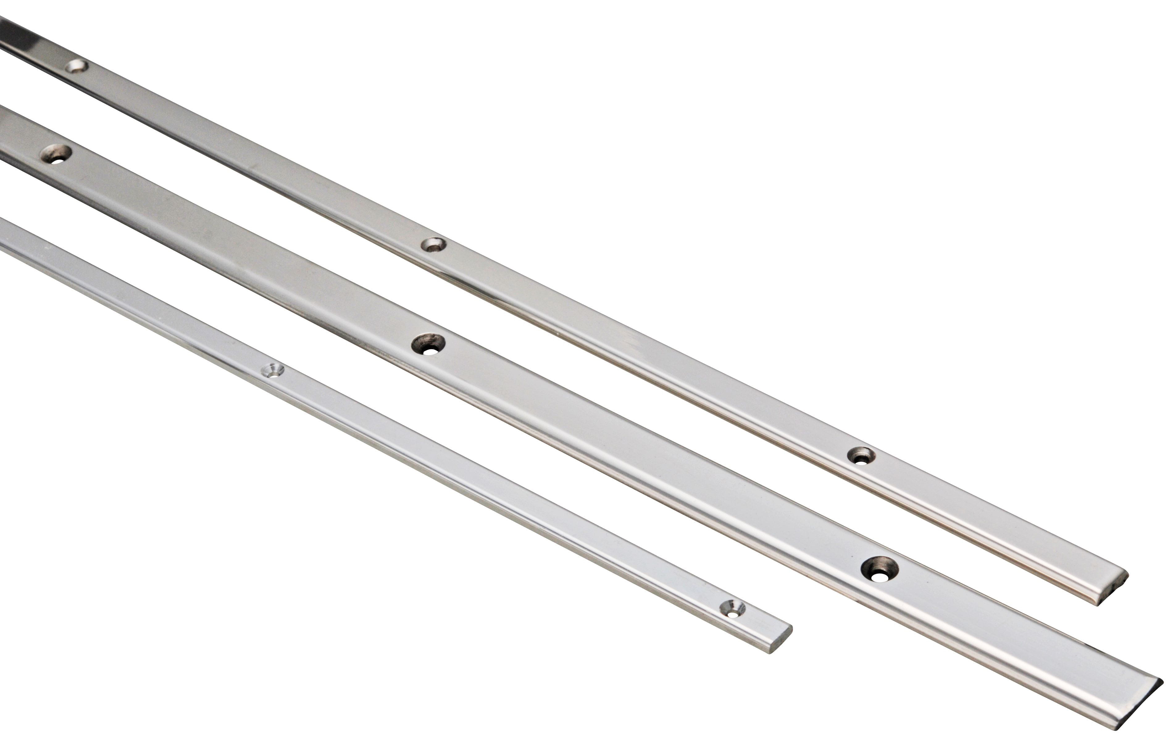 Flat section rubbing band drilled stainless steel Flat section rubbing band drilled stainless steel