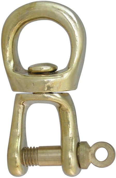Jaw and eye swivel shackle