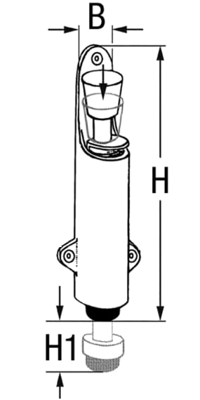 4041*01 Türhalter Messing