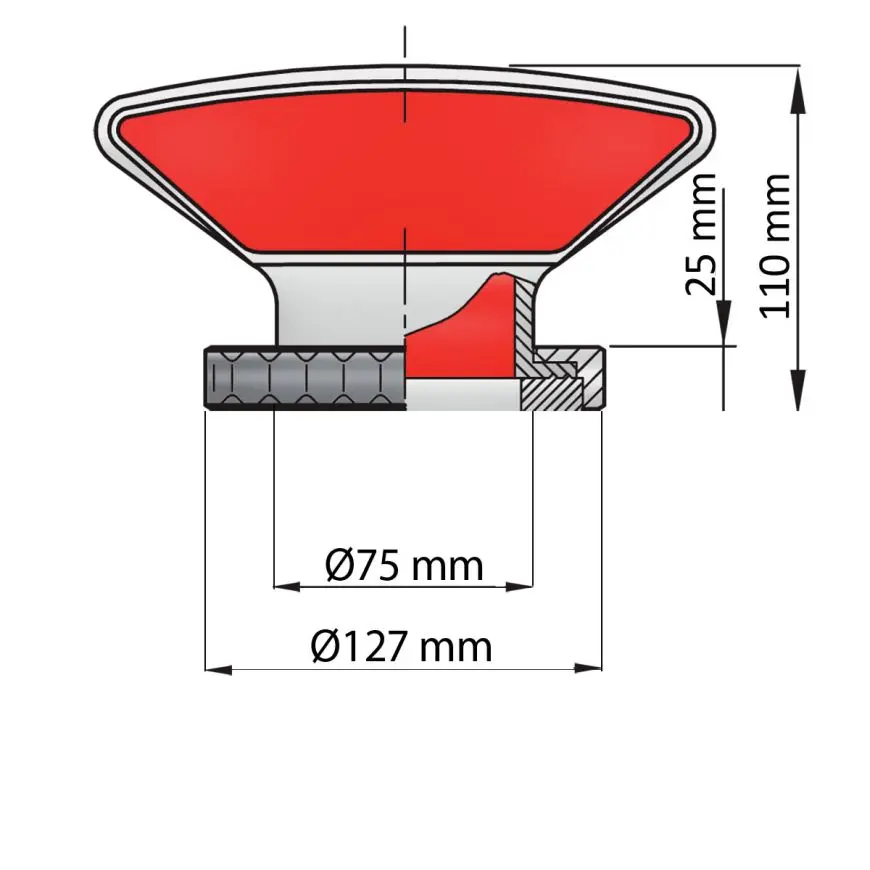 VETUS TRAMON Windhutze aus Silikon VETUS TRAMON Windhutze aus Silikon