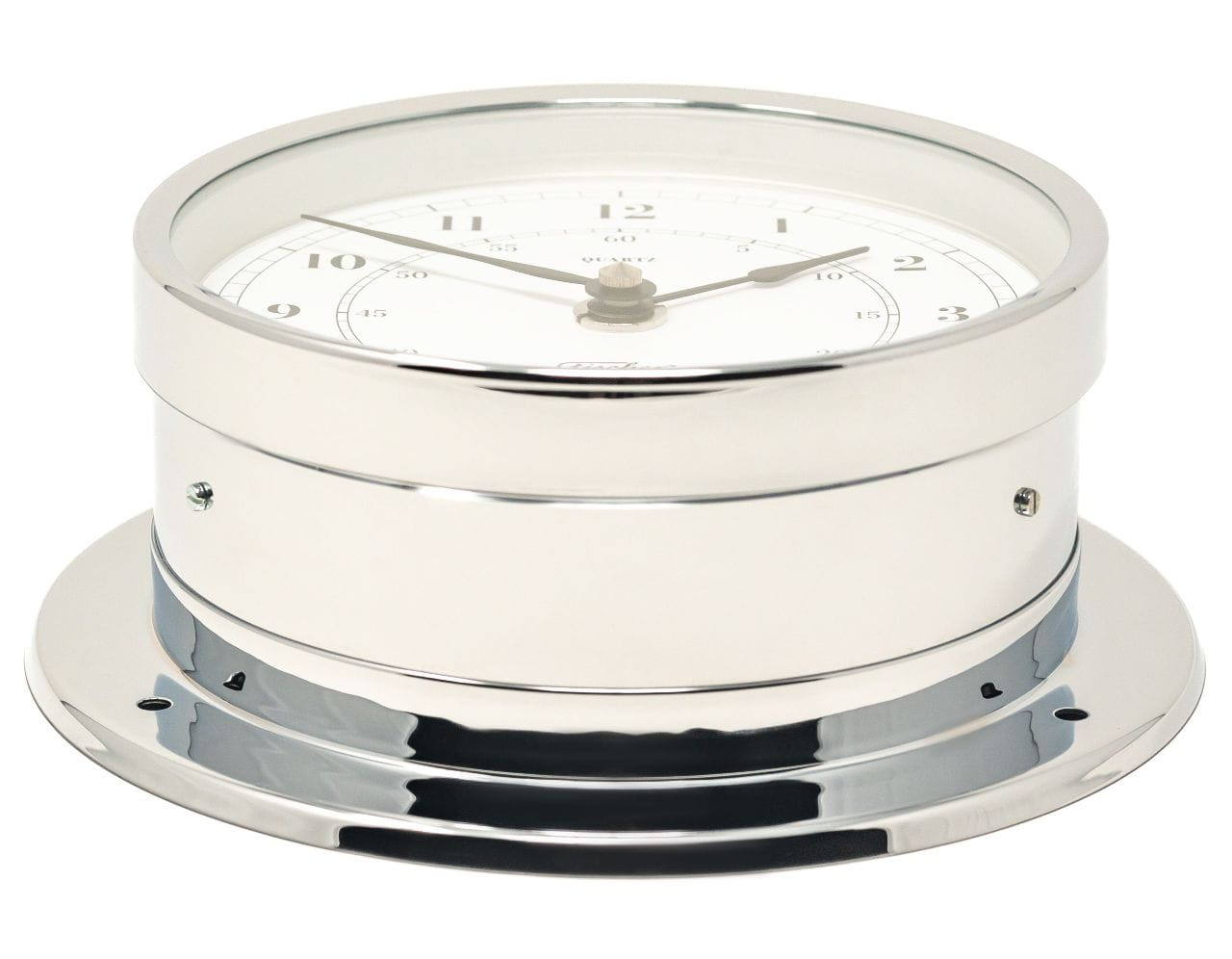 3451-301 FISCHER 1610U-47 Quarzuhr arabisch aus verchromtem Messing