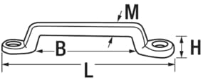1943*04 Riemenbügel Edelstahl Riemenbügel
