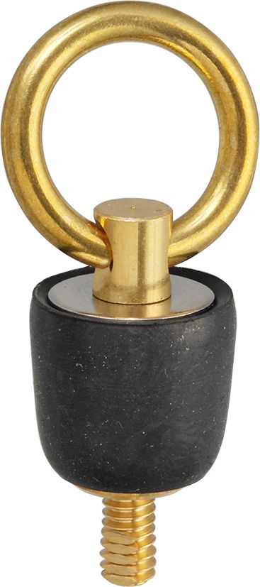 Rubber sealing plug with swivel pin from brass Rubber sealing plug with swivel pin from brass