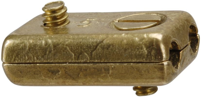 2608*01 Drahtseilklemmen Messing poliert oder verchromt