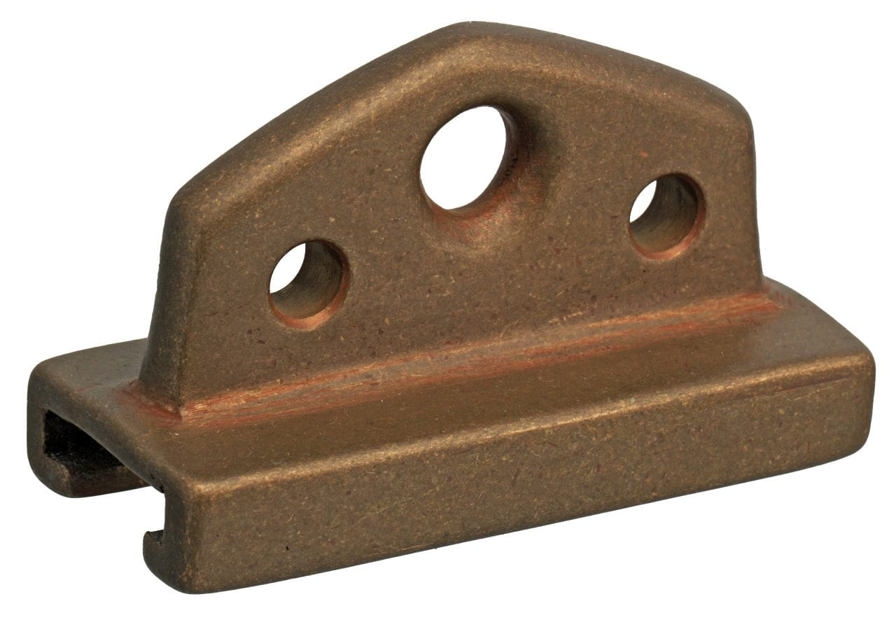 Bronze mainsheet traveler car