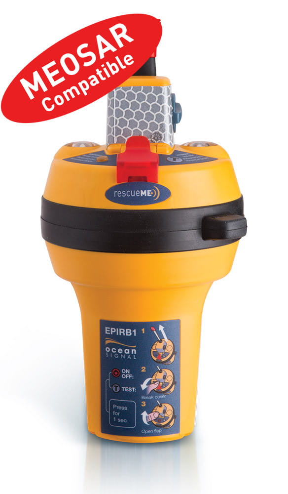 3958-201 OCEAN SIGNAL rescueMe EPIRB 1 mit Wandhalterung OCEAN SIGNAL rescueMe EPIRB 1 mit Wandhalterung