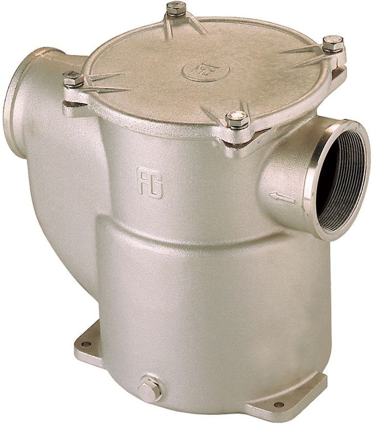 Sea water strainer nickel plated brass 1163 metal lid Sea water strainer nickel plated brass 1163 metal lid