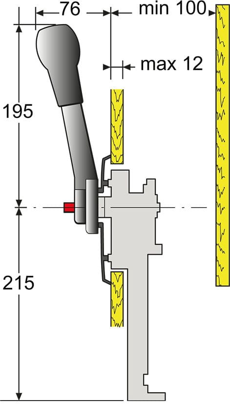 4200*04 SEASTAR SOLUTION 700SS Segelboot-Seitenschaltung