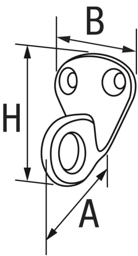 1725*02 Planenhaken mit Auge Planenhaken mit Auge