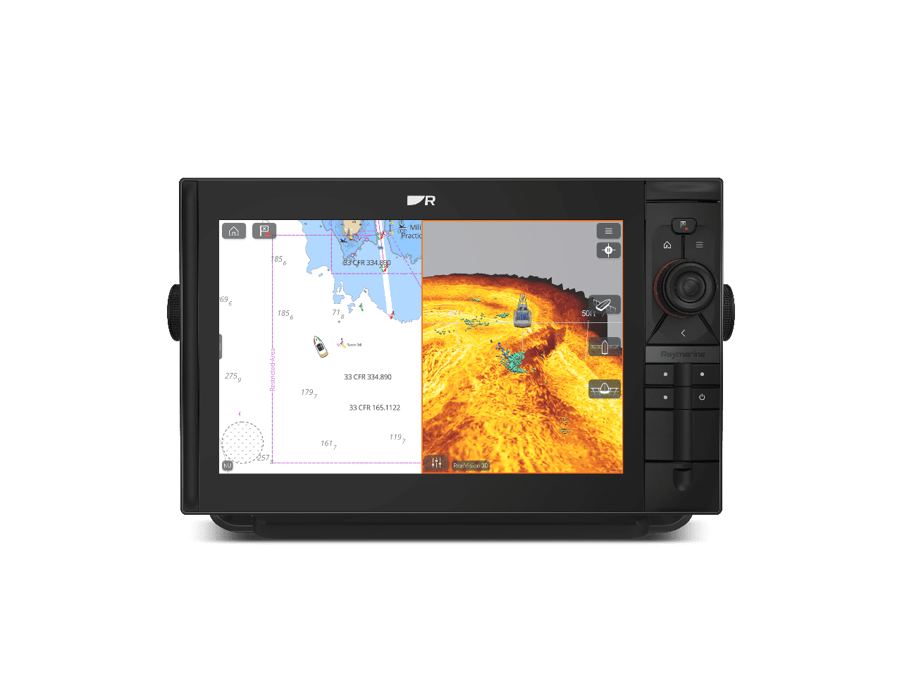 Splitscreens mit Sonar-Bild