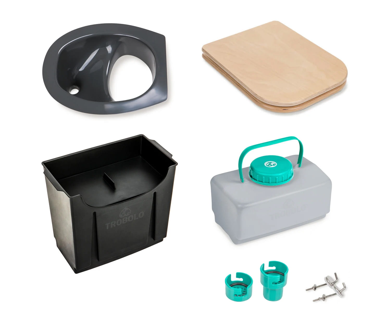 4603-301 TROBOLO DIY-Set mit Holzsitz für Kompost-Trenntoilette