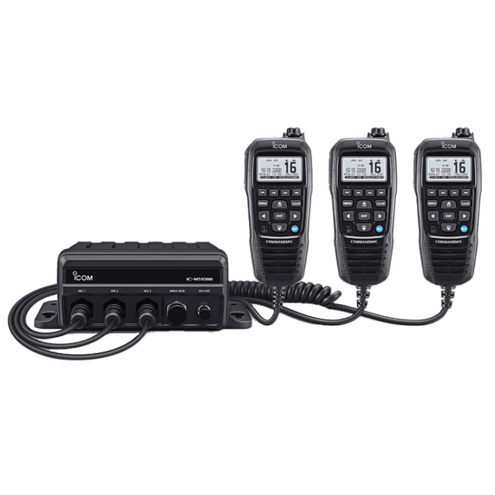 3938-509 ICOM IC-M510BB Black Box Seefunkgerät mit AIS-Transceiver + CommandMic HM-195GB ICOM IC-M510BB black box VHF radio, AIS receiv., HM-195GB