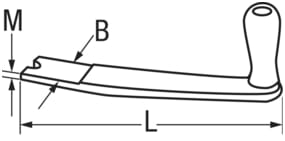 Winch handle for halyard winch No.1 WILMEX