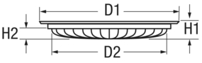 4566*07 MOONSTONE Deckenleuchte flach DAVEY MOONSTONE LED Ceiling Light Slim
