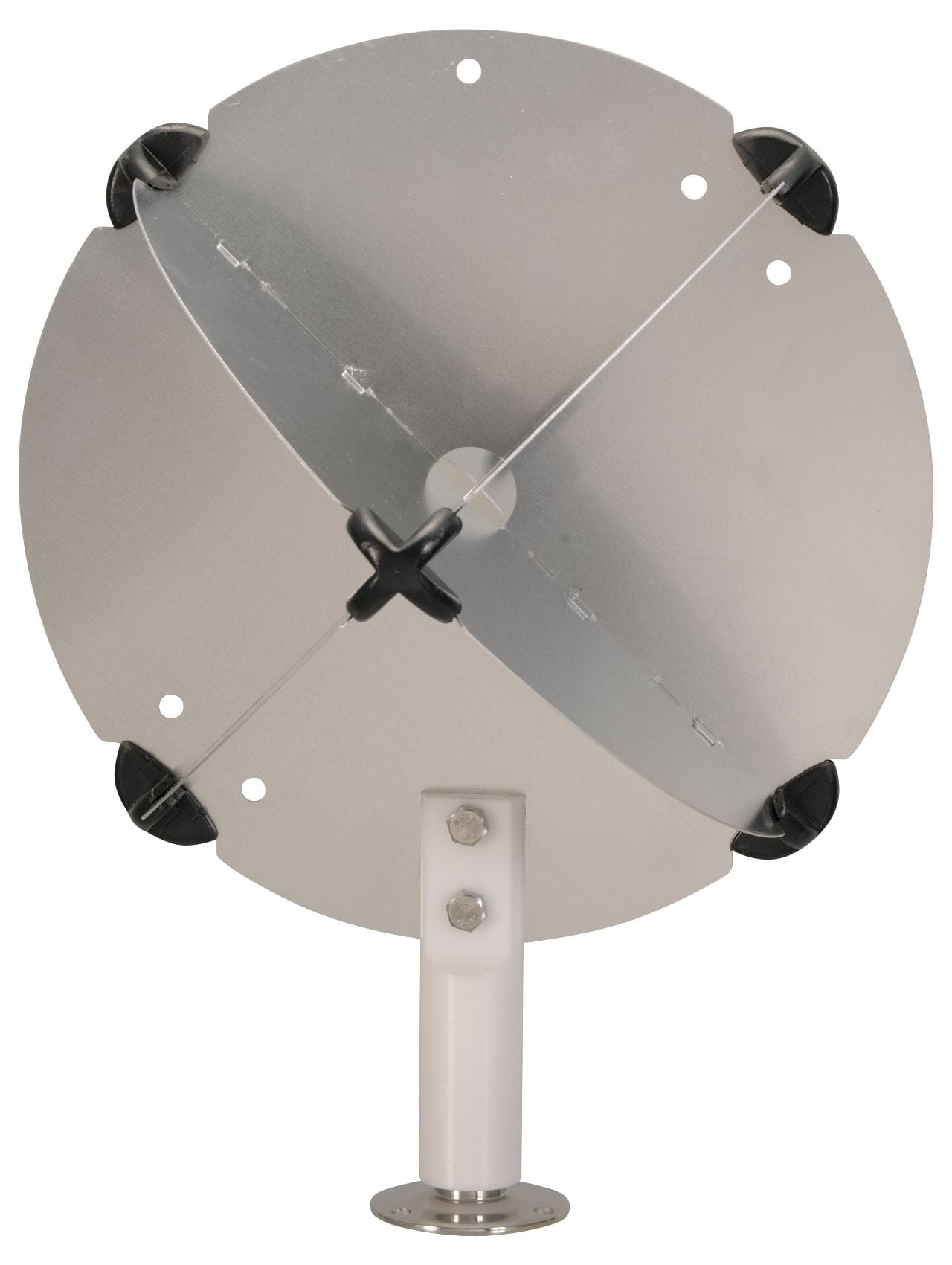 ECHOMAX EM12 Radarreflektor mit optionaler Halterung und Antennenfuß ECHOMAX EM12 Radarreflektor