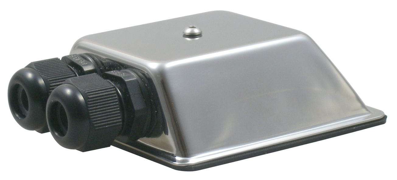 Cable Outlet Double, stainless steel