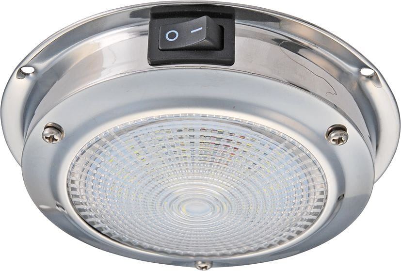 4529-140/-275/-410/-440 Innenleuchte 12V Edelstahl mit Wippschalter 4529-140/-275/-410/-440 Innenleuchte 12V Edelstahl mit Wippschalter