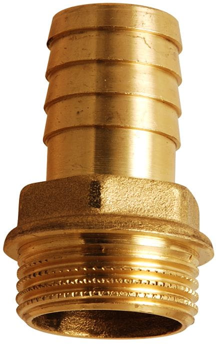 Brass pipe-to-hose fitting Brass pipe-to-hose fitting