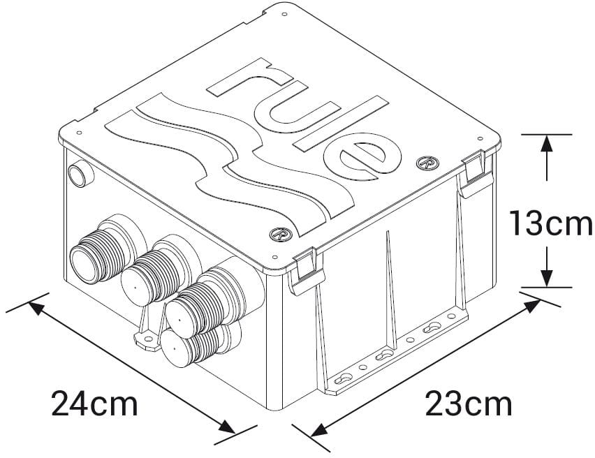 Abwassersammeltank 7l mit 12V-Pumpe RULE Nr.98