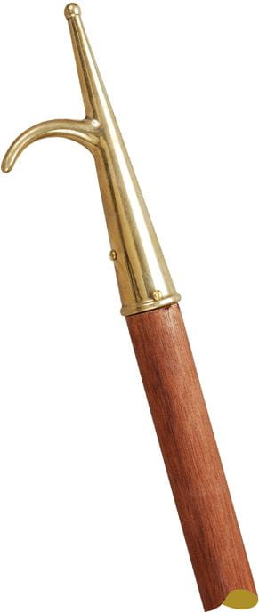 1225*01  Bootshaken aus Nyatoh-Holz