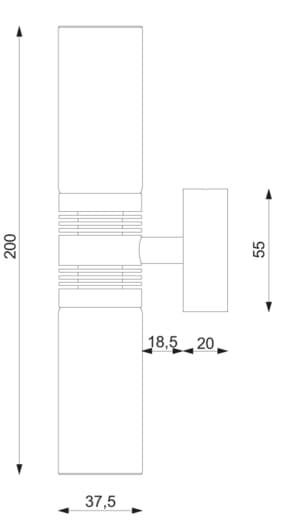 4034*12 PREBIT LED Wandleuchte W2 mit dim2warm und USB PREBIT LED Wandleuchte W2 mit dim2warm
