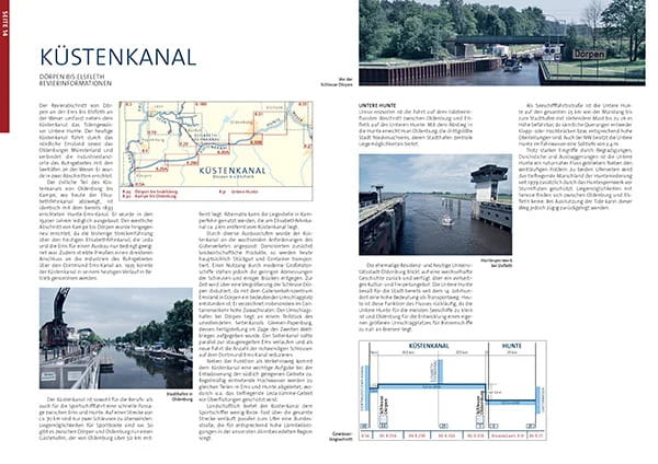 9023-008 KARTENWERFT BinnenKarten Atlas 8 Ems und Friesland KARTENWERFT Inland Charts Atlas