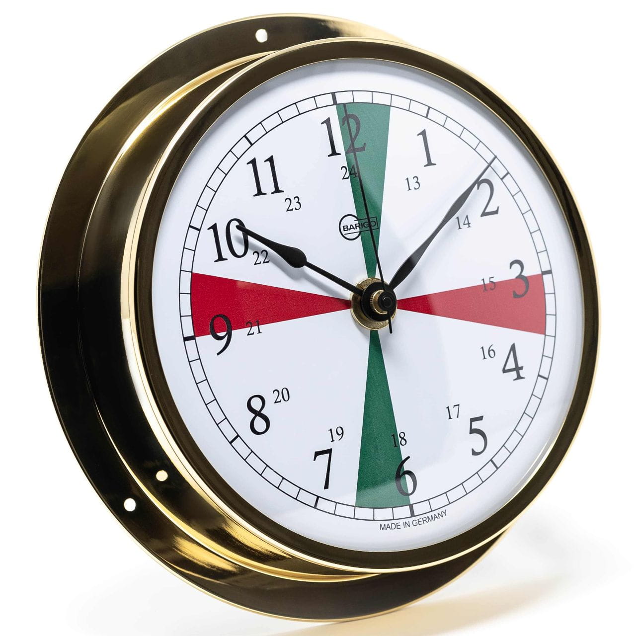 3457-003 BARIGO VIKING Quarzuhr arabisch mit Funksektoren aus Messing BARIGO VIKING 611MSFS Quartz watch Arabic radio-controlled s