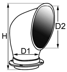 1840*02 Windhutze Bronze verchromt - Bild 2