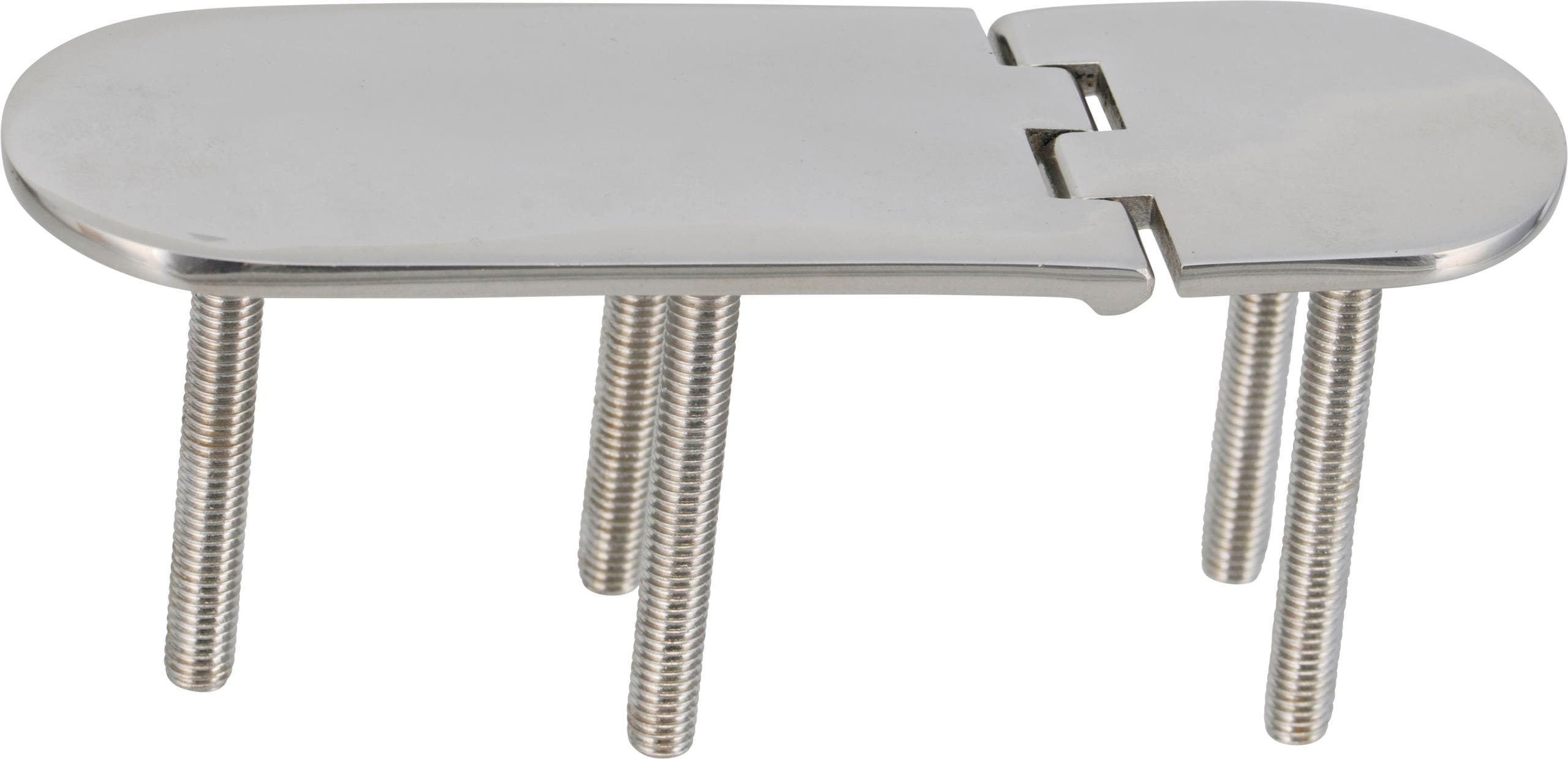 4416-226 Lukenscharnier Edelstahl  mit Gewindebolzen