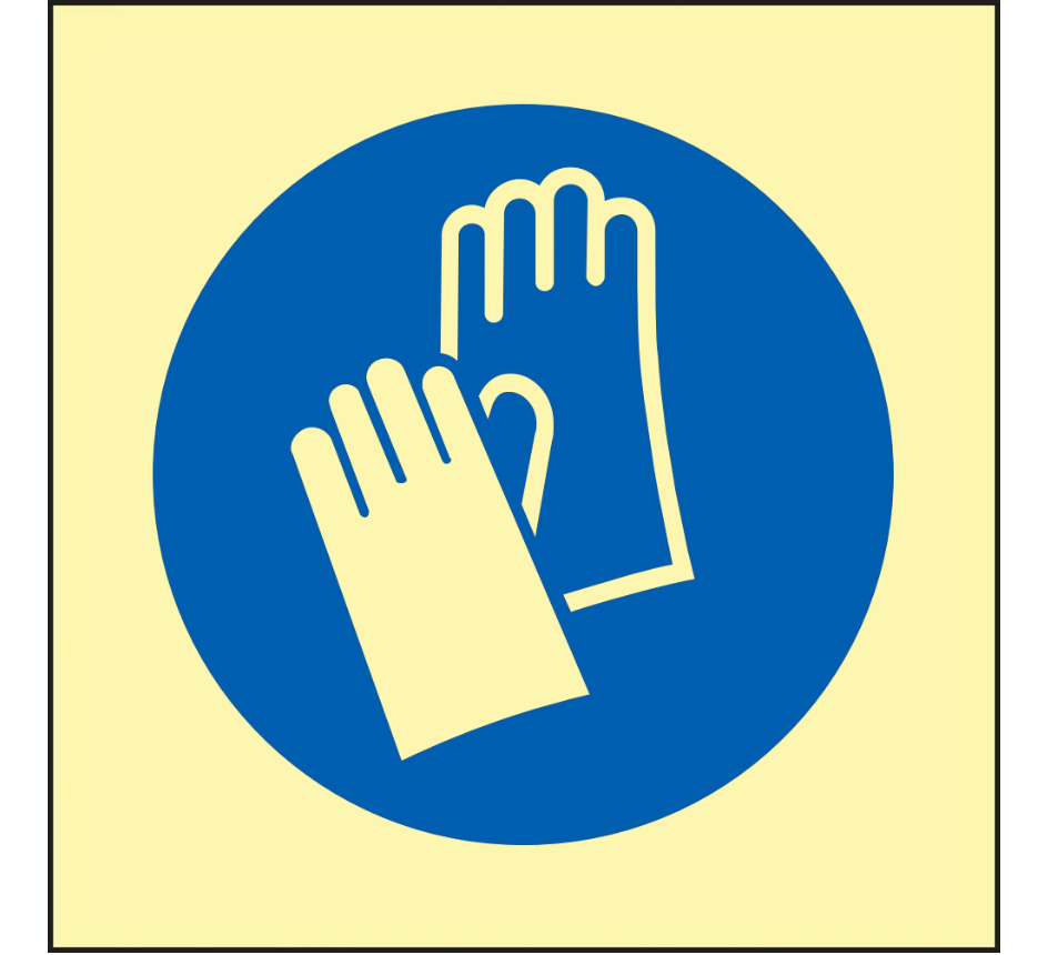 3276-650 Wear gloves IMO-Aufkleber