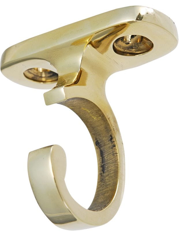 4595-006 Tassenhaken Messing poliert