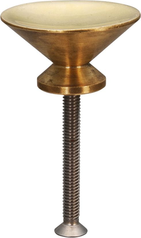 4713-025 / 4713-030 Schubladenknauf konkav aus Messing Schubladenknauf aus Messing
