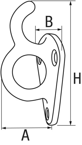 2510*02 Planenhaken verzinkt mit Auge Planenhaken verzinkt mit Auge 45x50mm