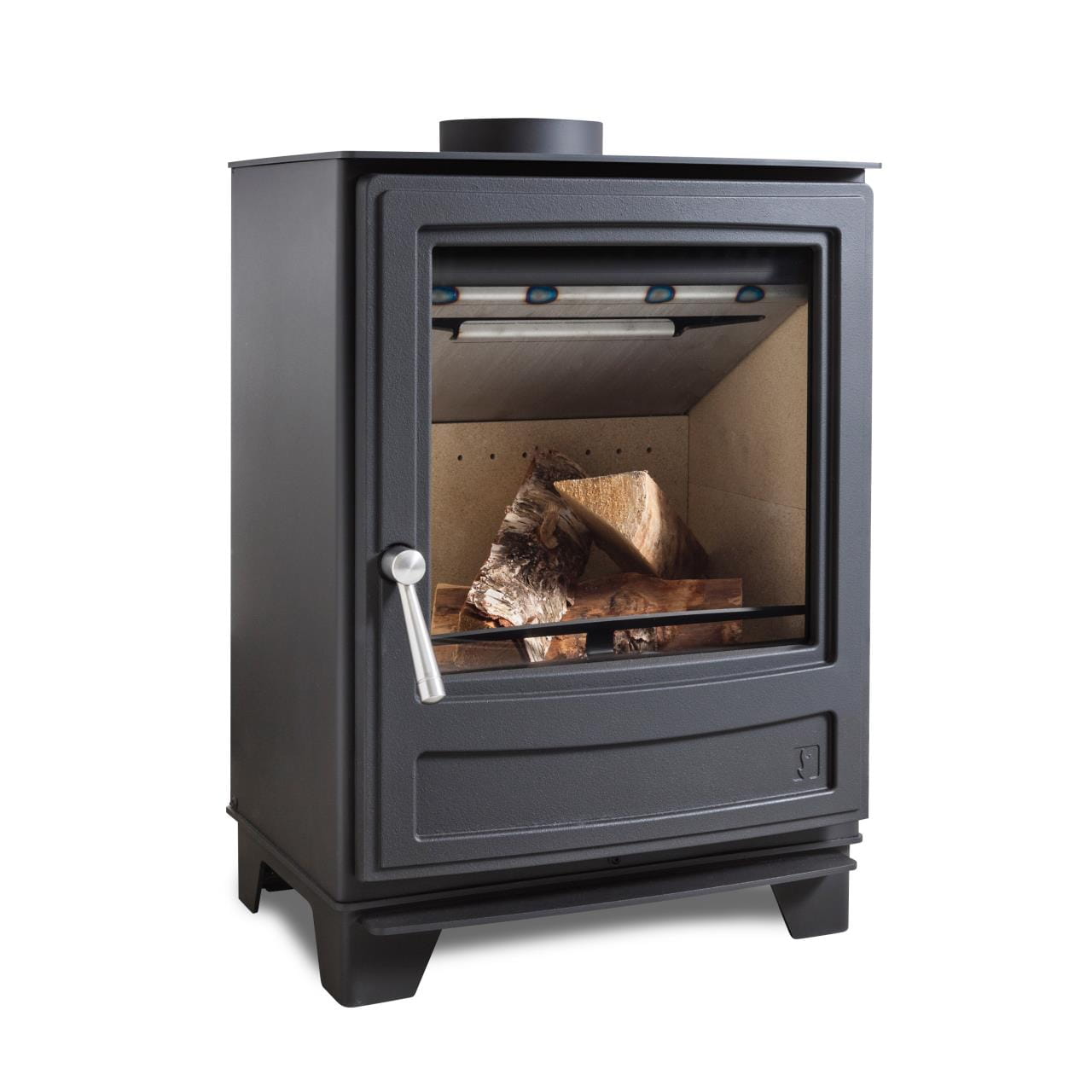 4357-008 ARADA Feststoffofen ECOBURN 5 schwarz 4,9kW