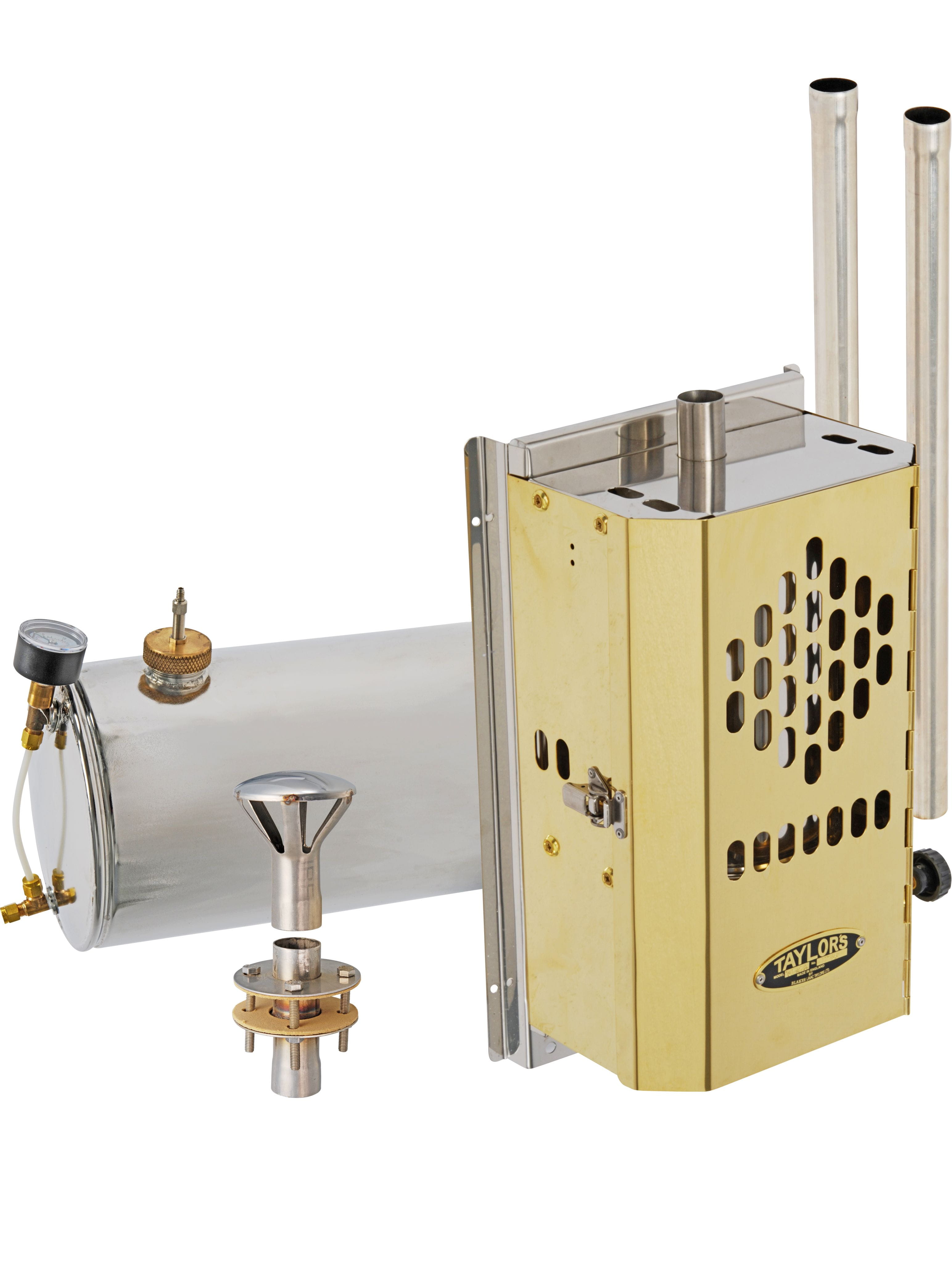 4321-002 TAYLOR'S Petroleumheizung mit Messingfront Paraffin heater TAYLOR'S 079K