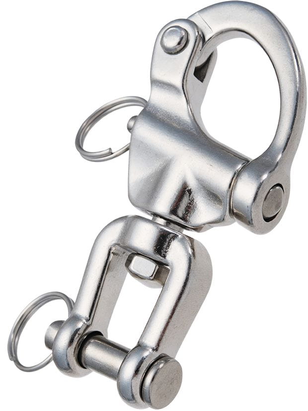 Fallenschäkel Edelstahl mit Wirbelschäkel Fallenschäkel Edelstahl mit Wirbelschäkel