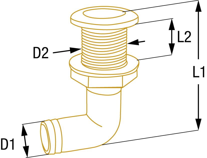 1917*03 Borddurchführung Kunststoff