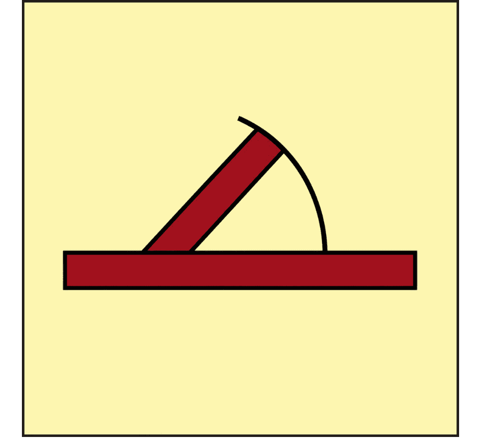 3276-138 A class fire door IMO-Aufkleber