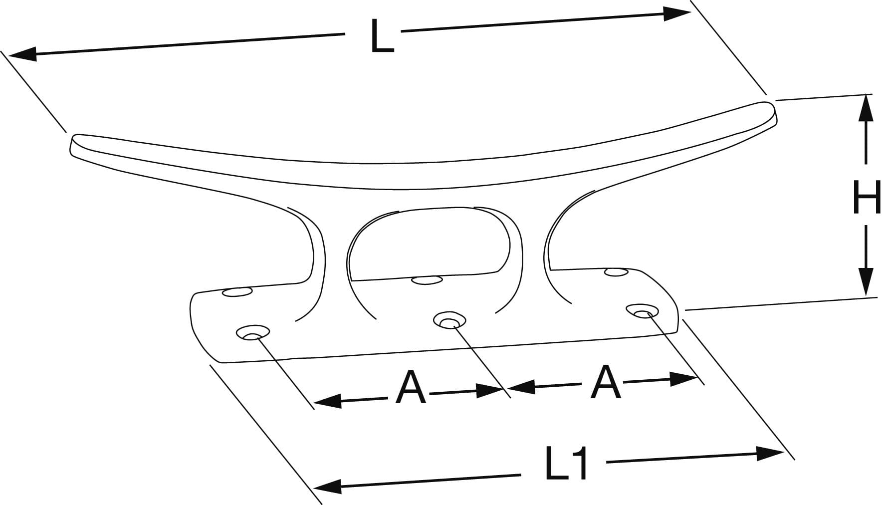 Brass cleat Brass cleat