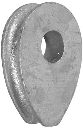 Solid galvanized thimble Solid galvanized thimble